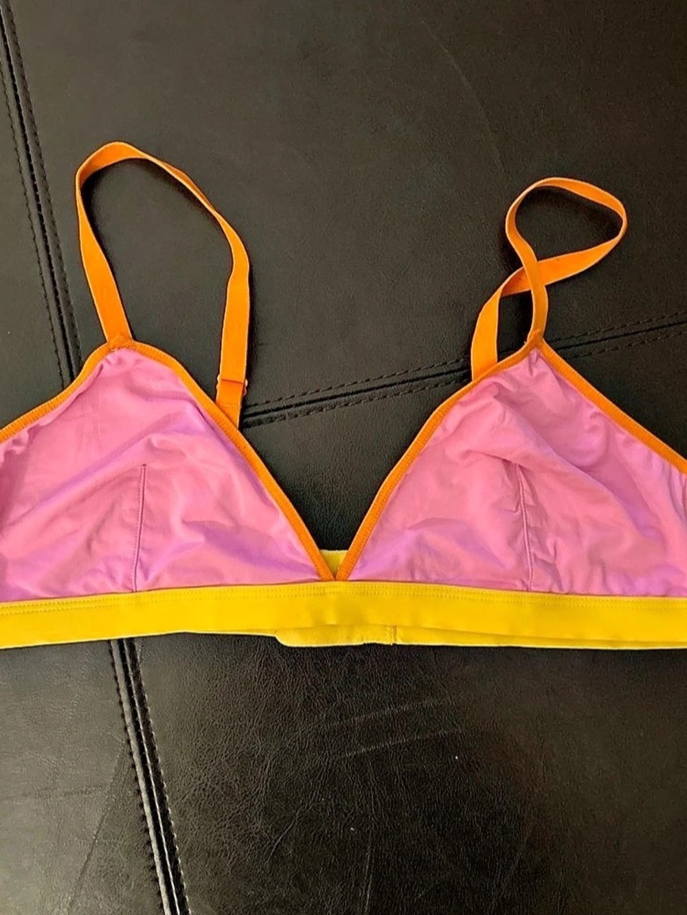 Pink & Yellow Bra Top Like New